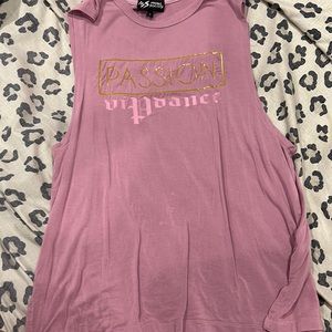 size small pink tank top